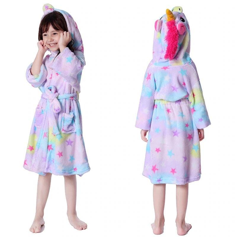 peignoir multicolore pour enfants