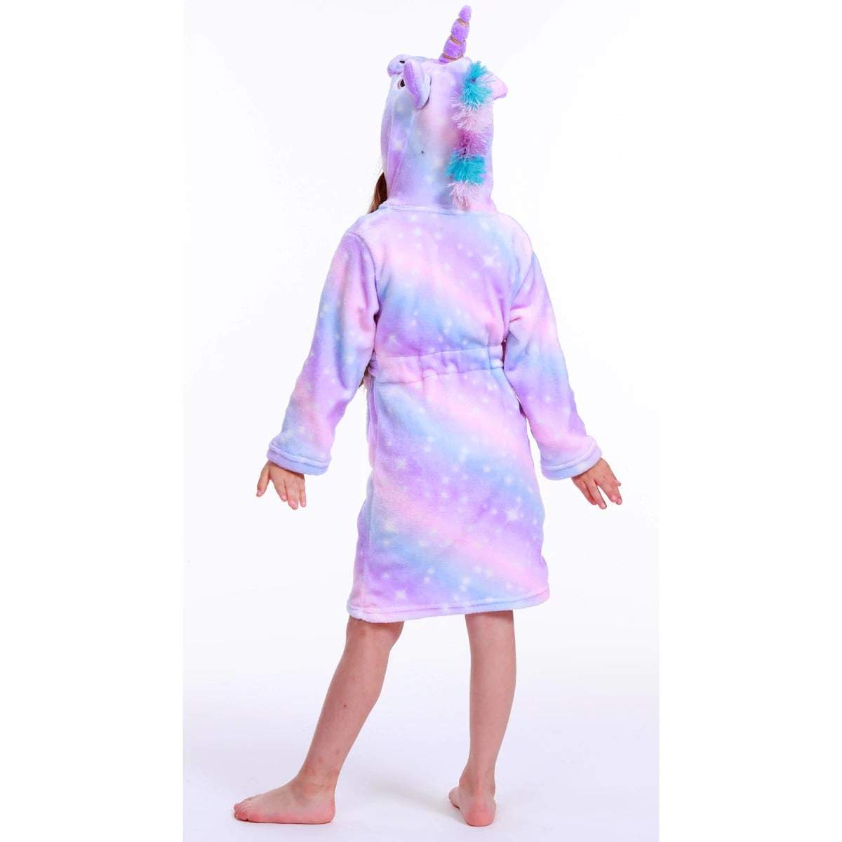 Peignoir violet manches longues