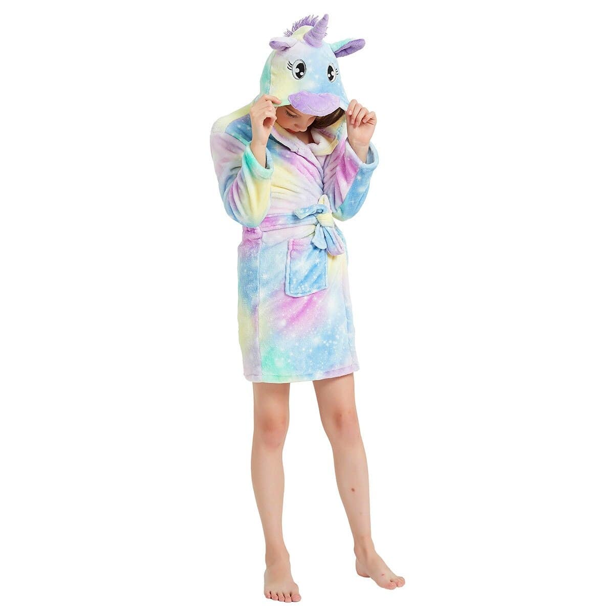 Coton doux peignoir licorne