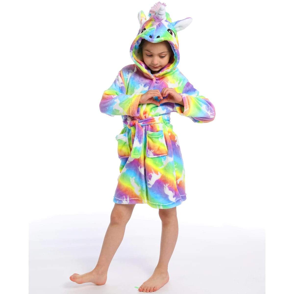 Peignoir licorne enfant