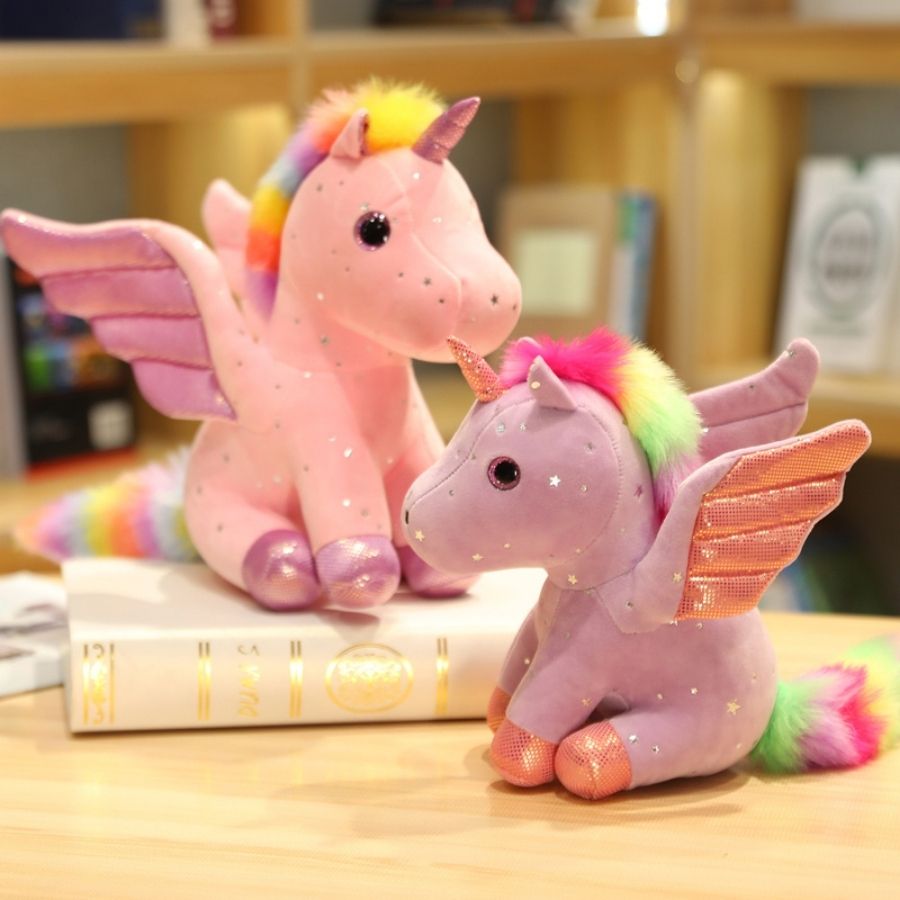 Licorne en peluche kawaii