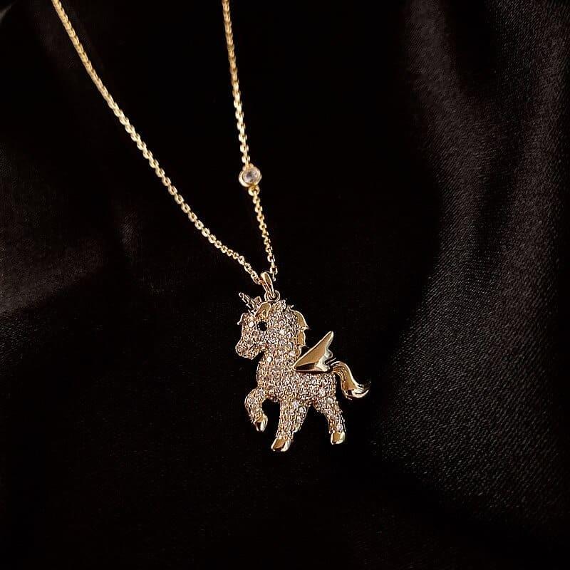 Détail du pendentif Licorne Or