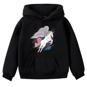 Pull licorne noir