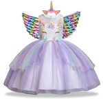Robe licorne colorée fille