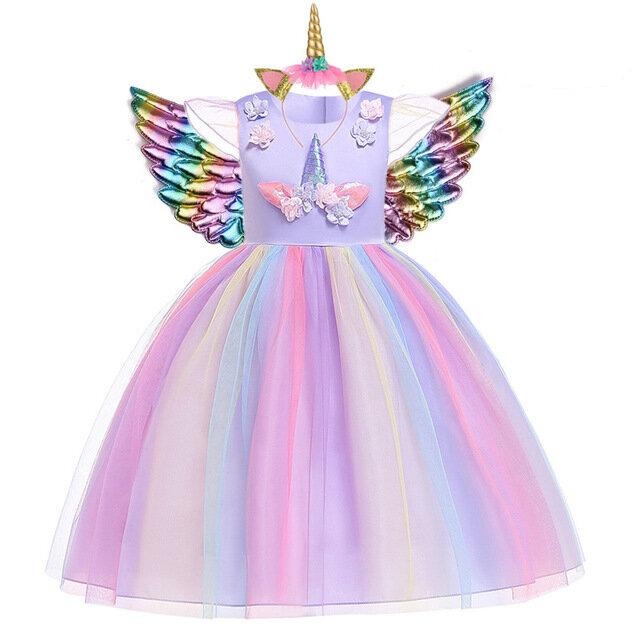 robe licorne colorée
