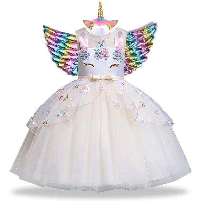 Robe licorne blanche