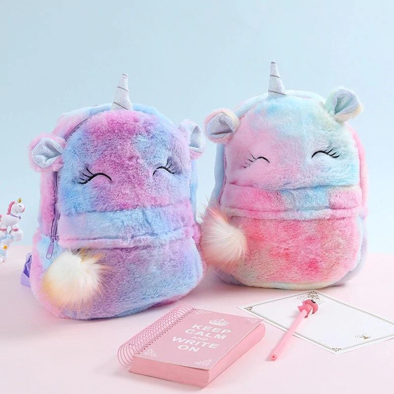 Sac licorne en peluche