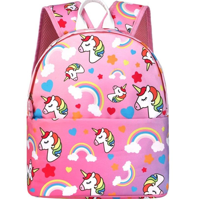 Cartable licorne rose