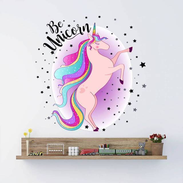 Sticker Licorne féérique