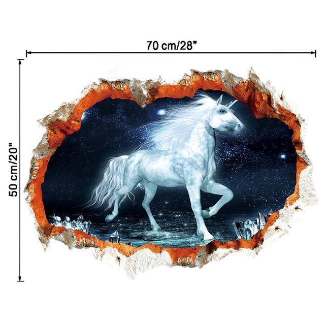 Sticker mural Licorne