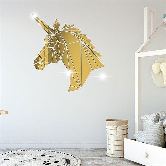 Décor licorne dorée