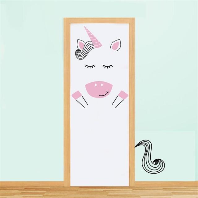 Humorous unicorn wall sticker