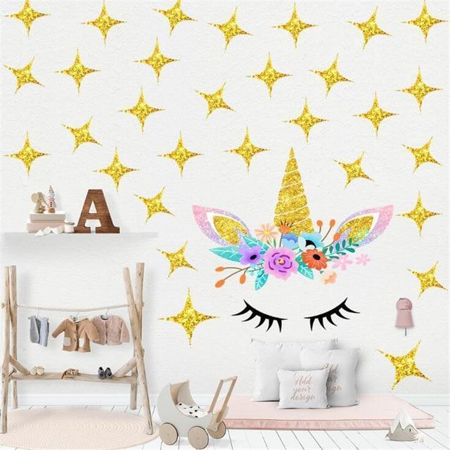 Étincelle licorne murale