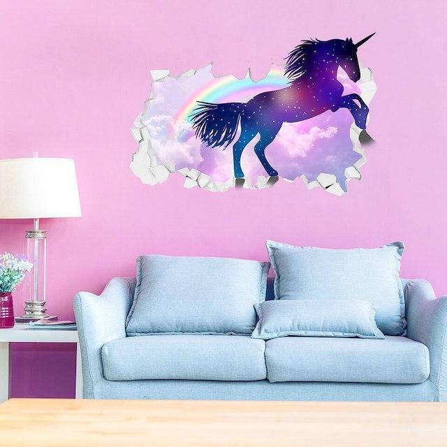 Arc-en-ciel licorne sticker