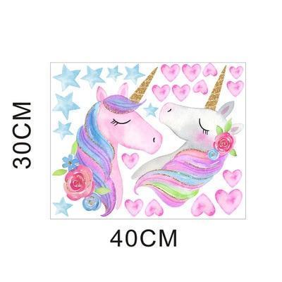 Sticker mural licorne