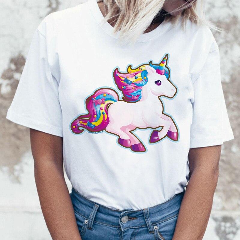 T-shirt licorne en couleur vive