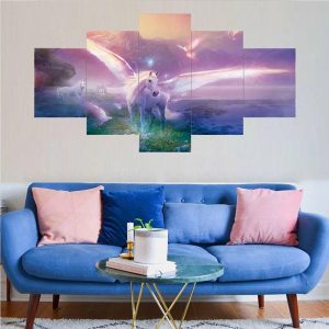 Tableau Licorne avec ailes