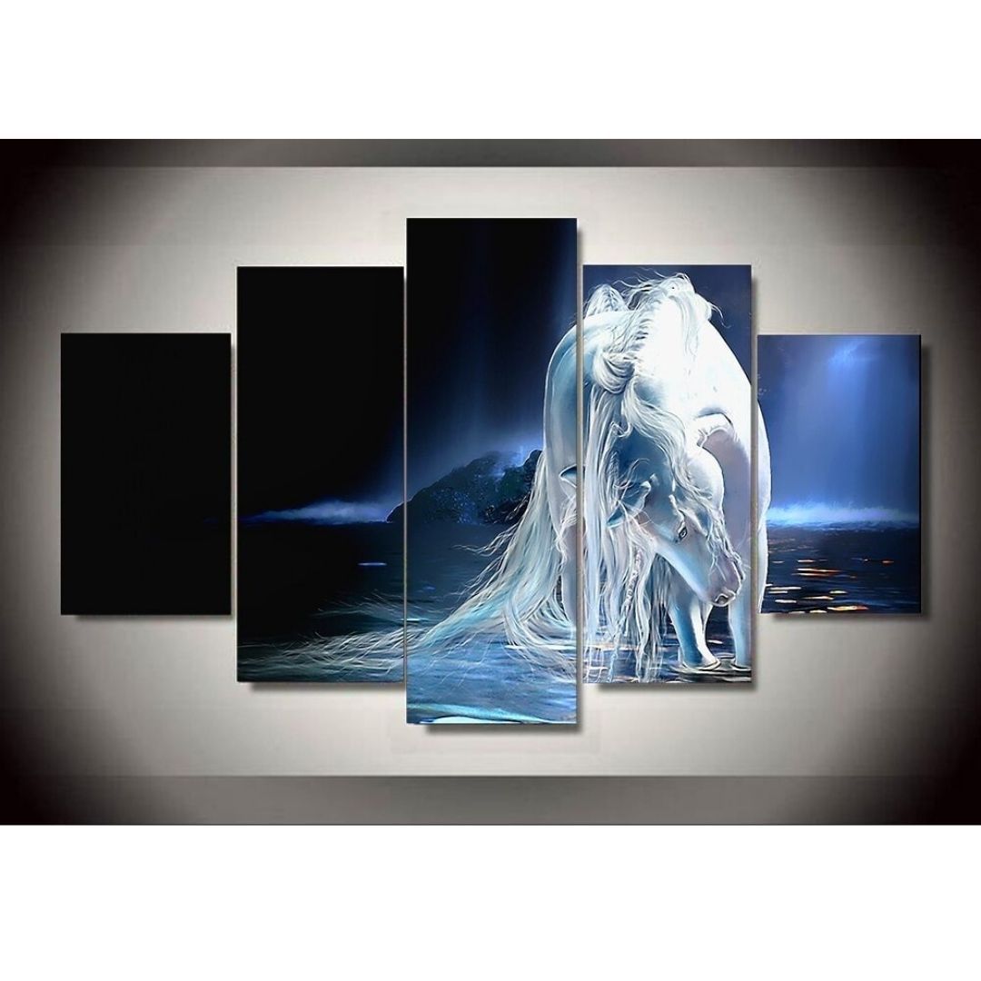 Tableau Licorne vue large