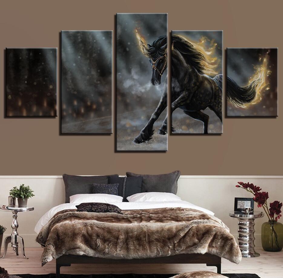 Tableau licorne de nuit