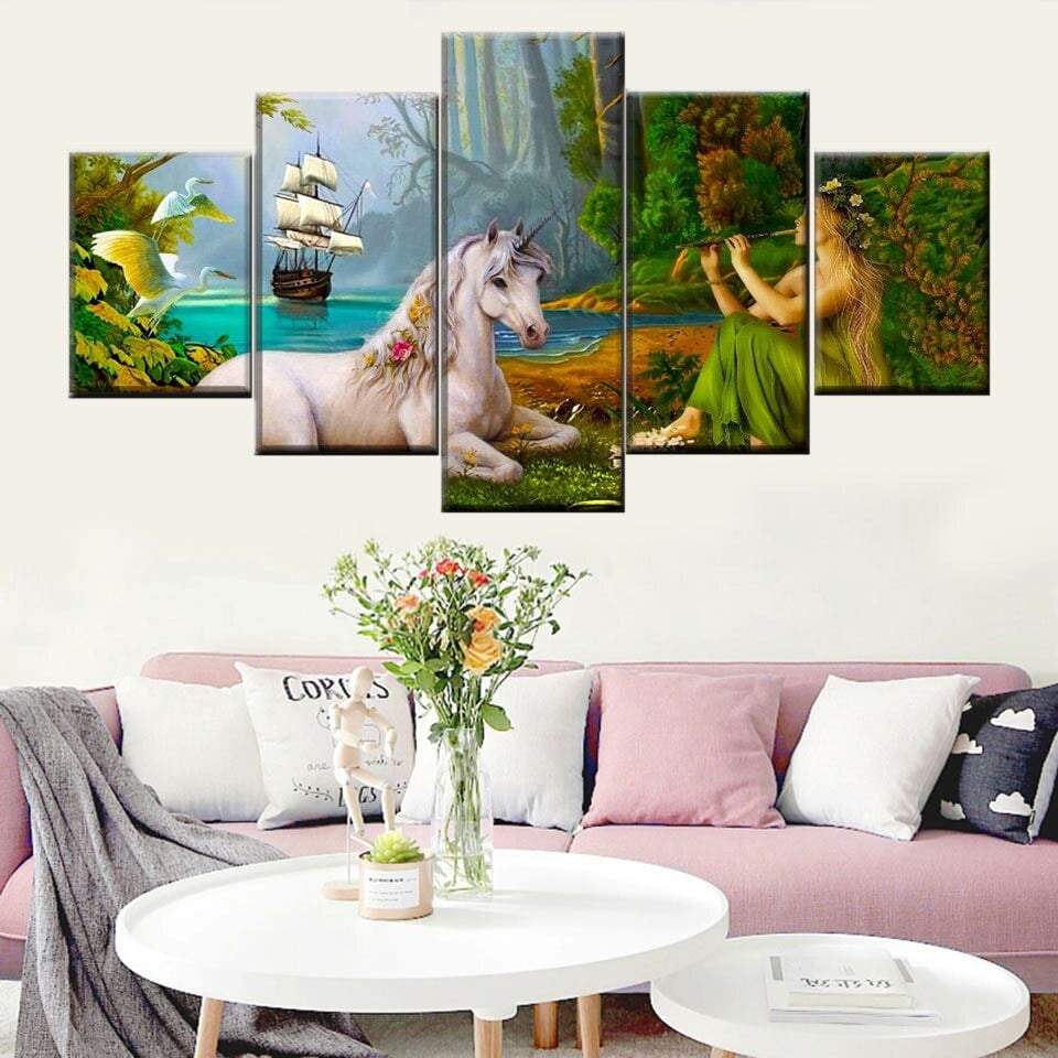 tableau licorne en gros plan