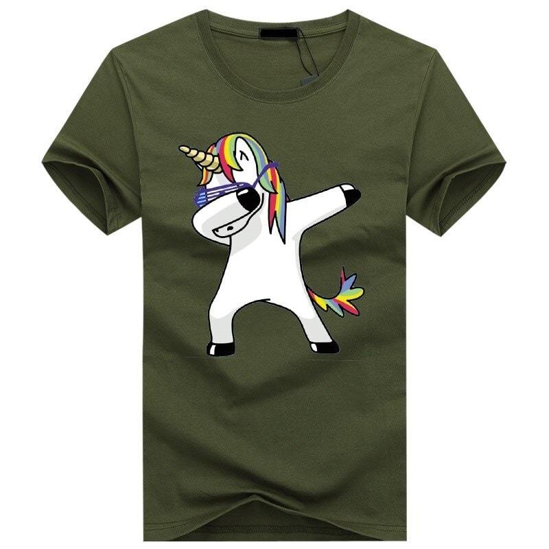 T-shirt vert en coton