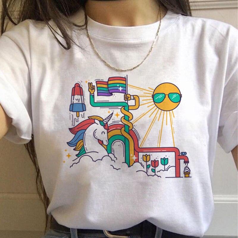 T-Shirt Licorne Soleil Femme