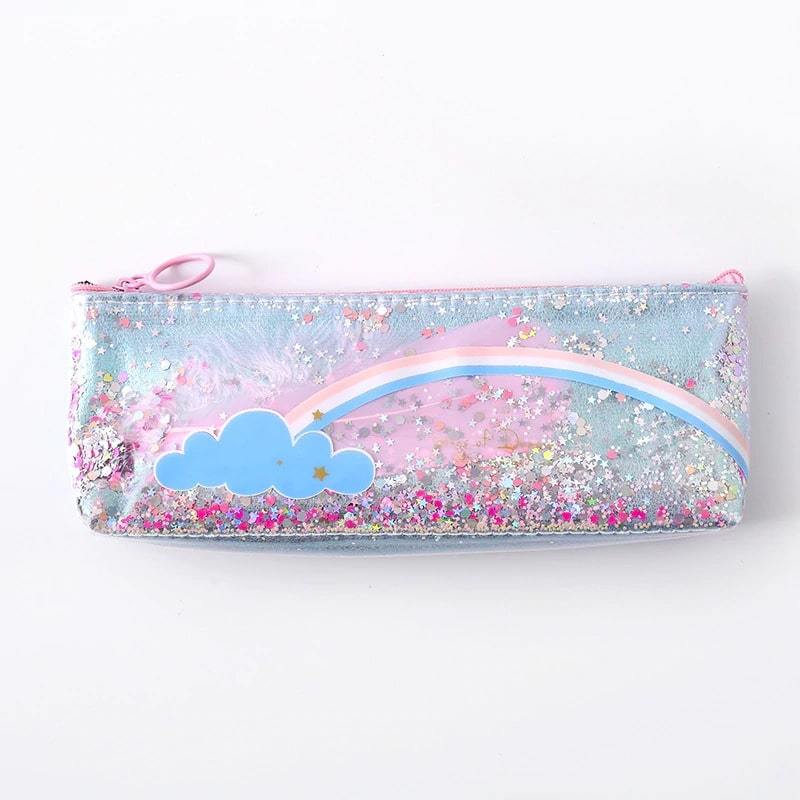 Arc en ciel licorne trousse