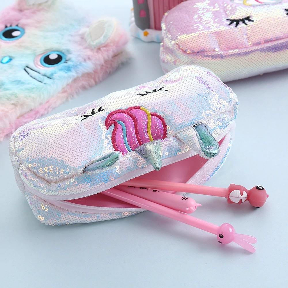 Fermeture zippée licorne