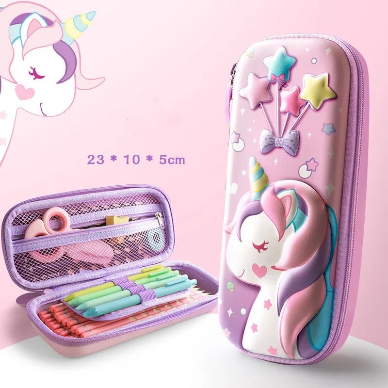Trousse licorne colorée