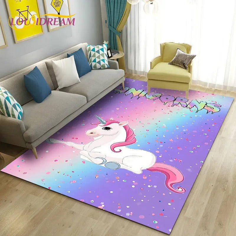 Tapis moelleux aux couleurs vives