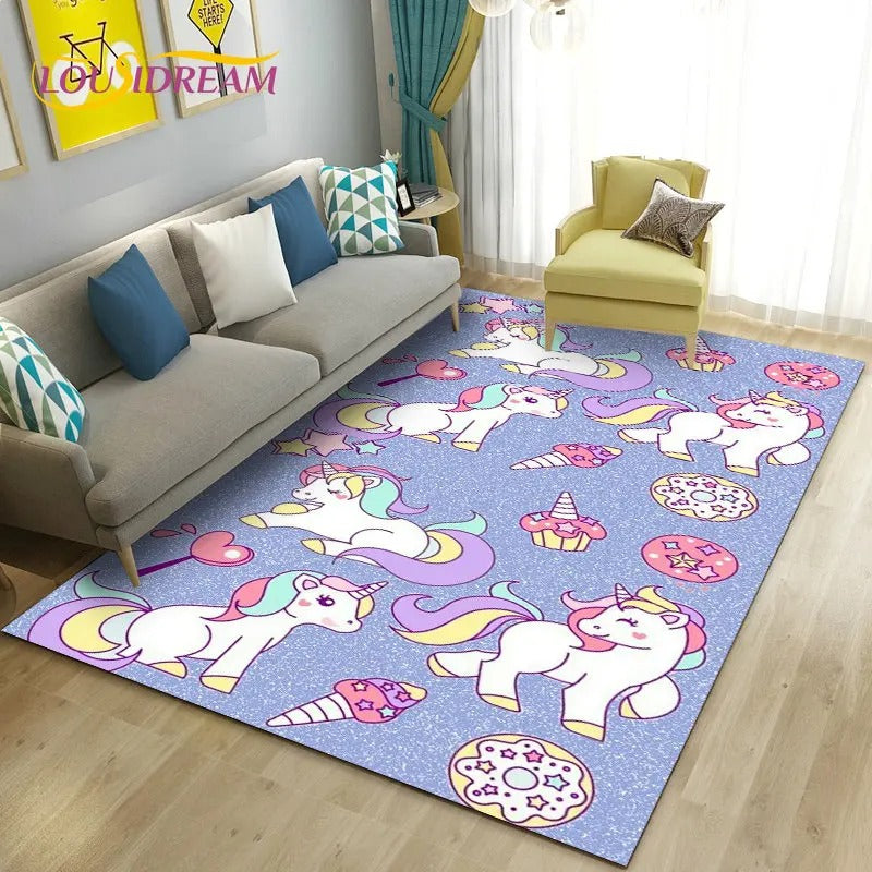 Tapis Licorne pastel