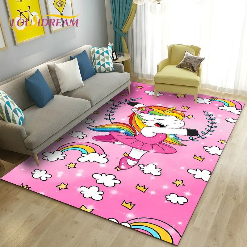 Tapis Licorne Danse élégant