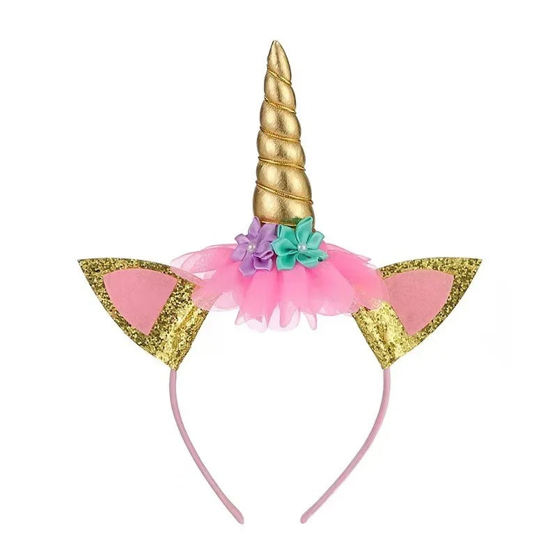 Serre-tête licorne doré