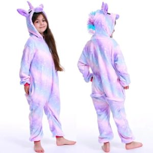 Combinaison licorne en couleurs pastel