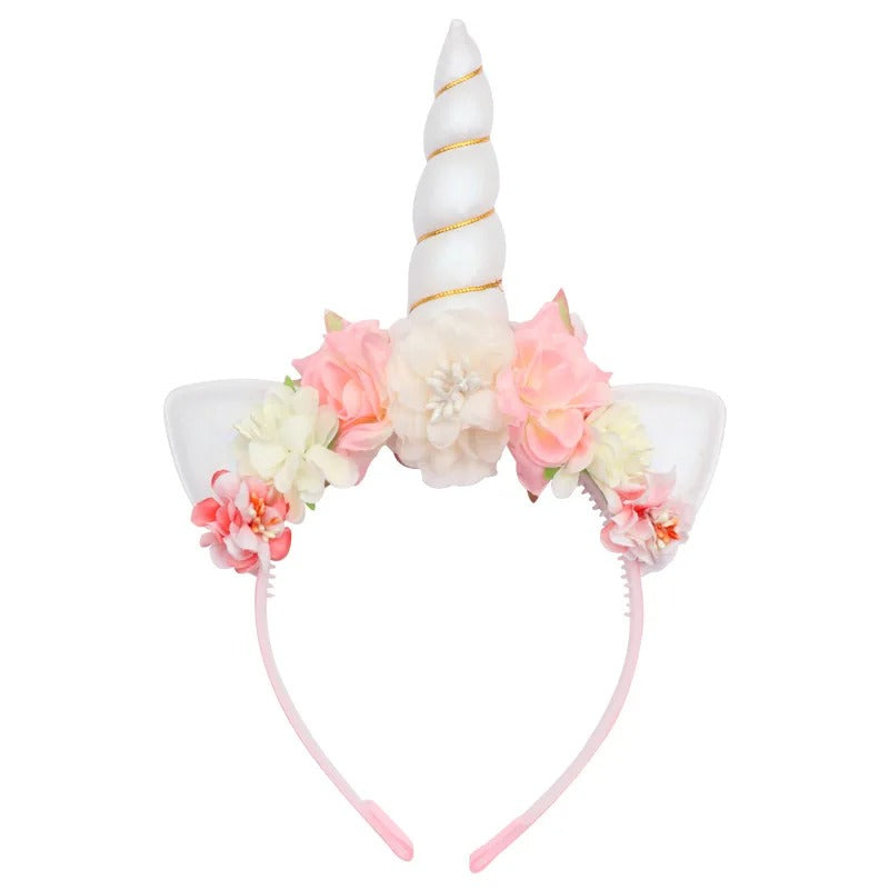 Serre-tête licorne floral élégant