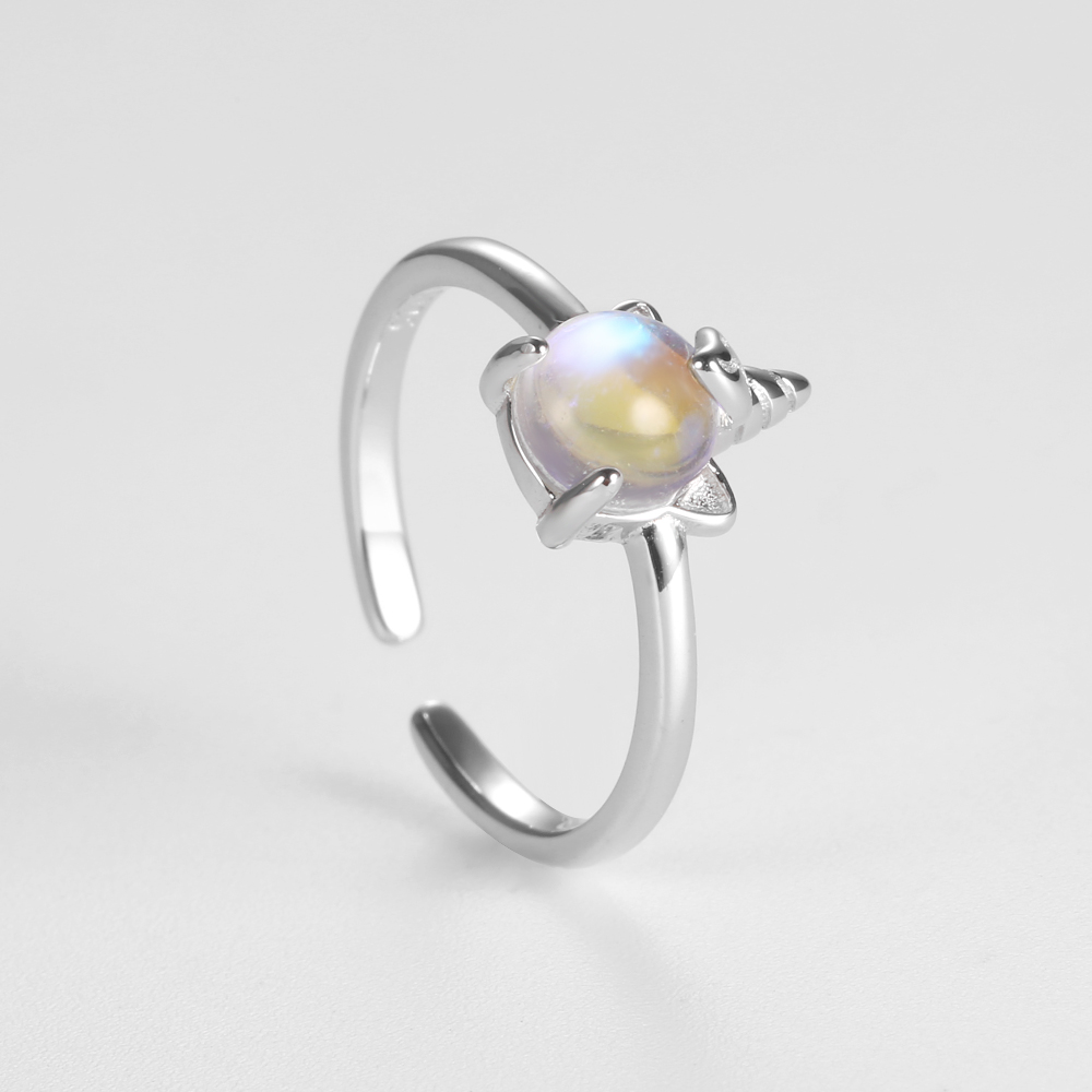 élégante bague licorne